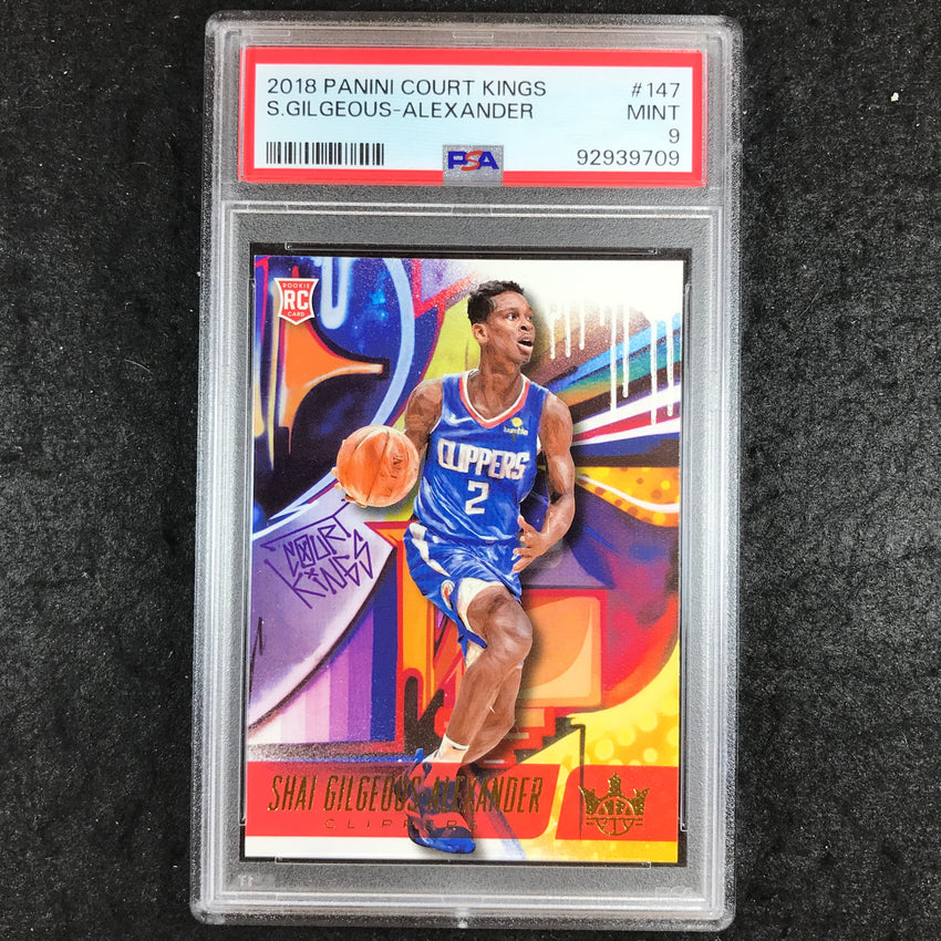 2018 Panini Court Kings SHAI GILGEOUS-ALEXANDER Rookies II #147 PSA 9 (709)