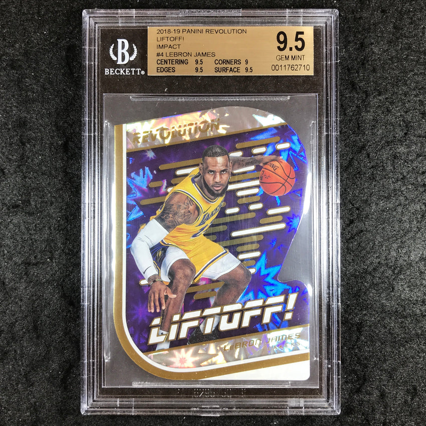 2018 Panini Revolution LEBRON JAMES Liftoff! Impact #4 BGS 9.5 (710)
