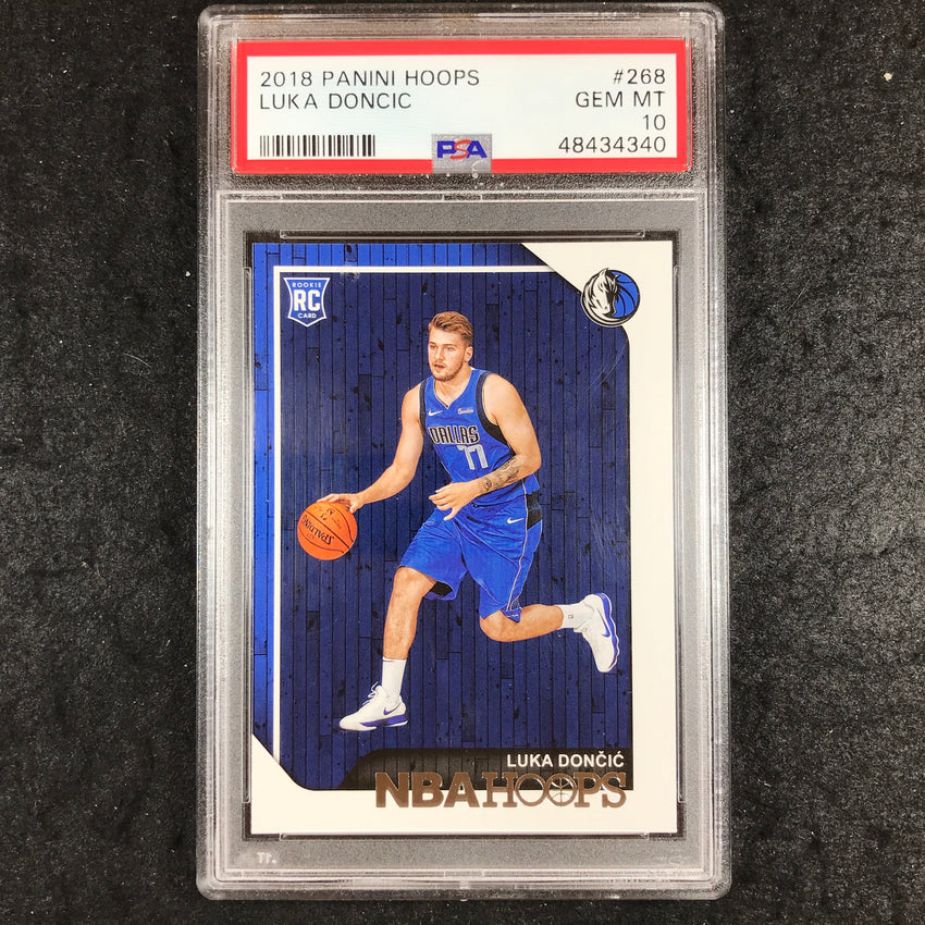 2018 Hoops LUKA DONCIC Rookie Base #268 PSA 10 (340)