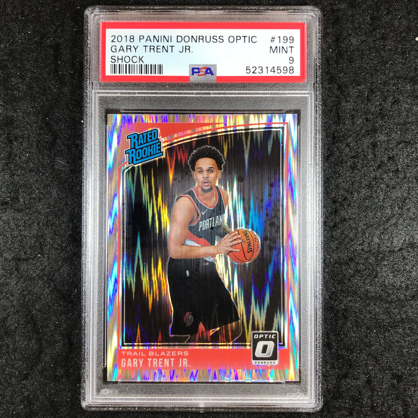 2018 Panini Donruss Optic GARY TRENT JR. Rated Rookie Shock #199 PSA 9 (598)