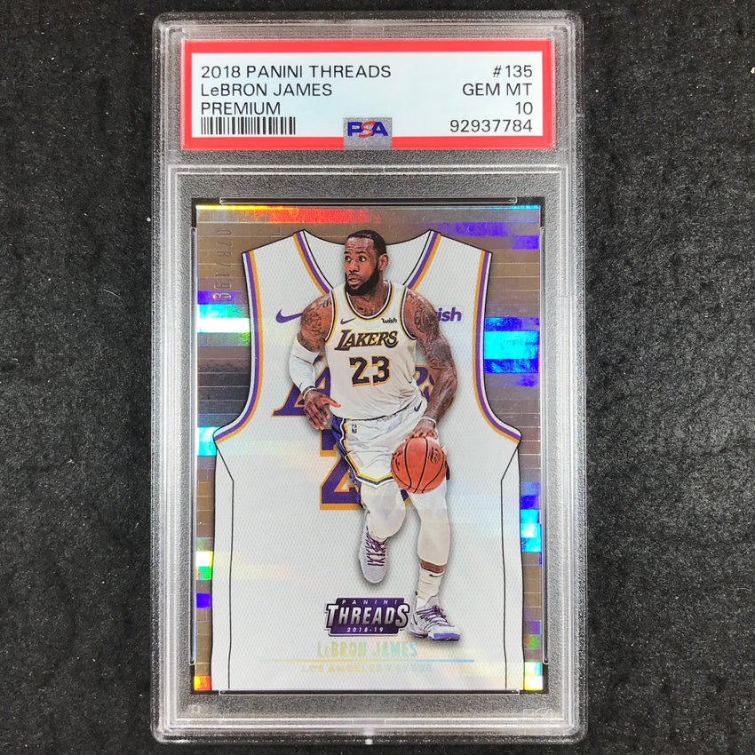 2018 Panini Threads LEBRON JAMES Premium 78/199 #135 PSA 10 (784)