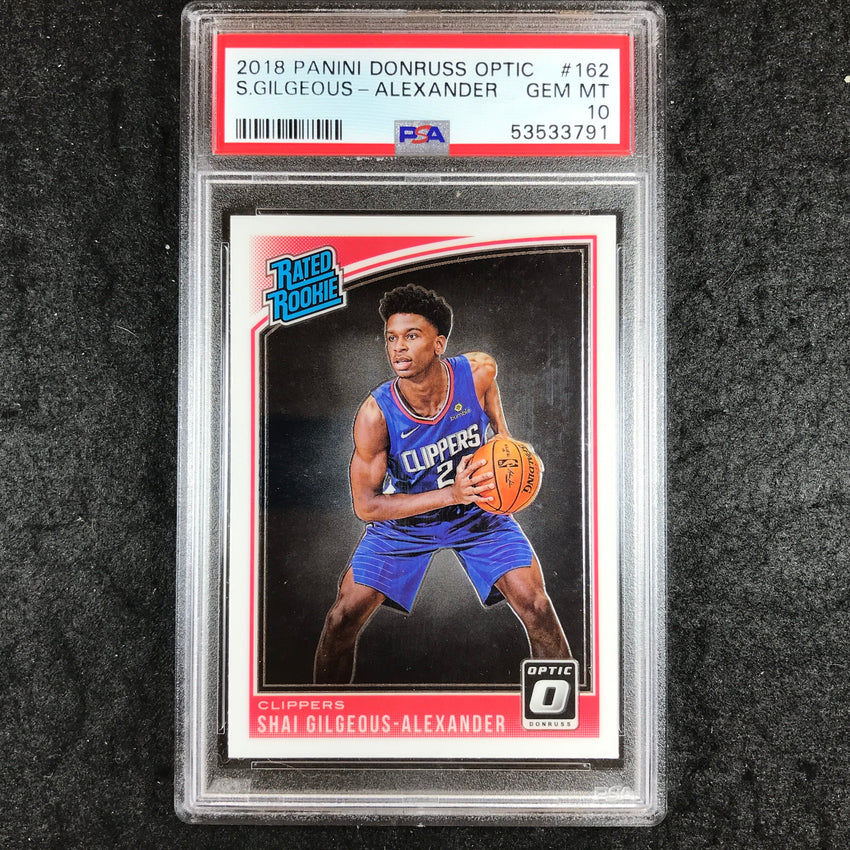 2018 Optic SHAI GILGEOUS-ALEXANDER Rated Rookie Base #162 PSA 10 (791)