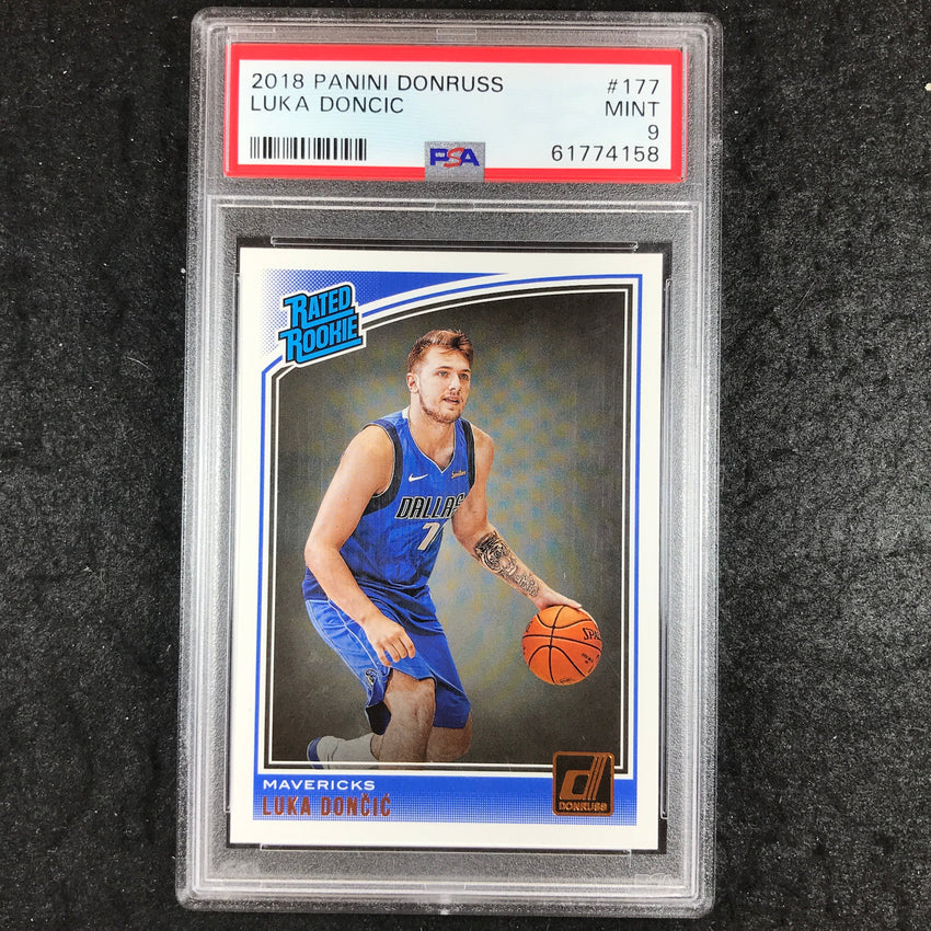 2018 Donruss LUKA DONCIC Rated Rookie Base #177 PSA 9 (158)