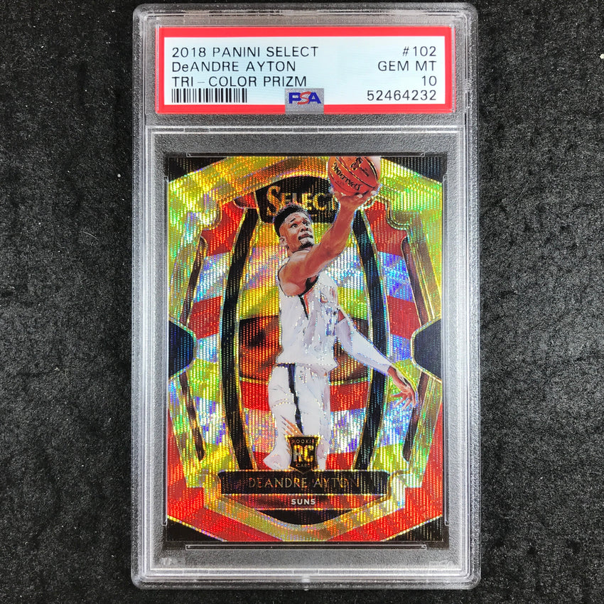 2018 Panini Select DEANDRE AYTON Rookie Tri-Color Prizm #102 PSA 10 (232)