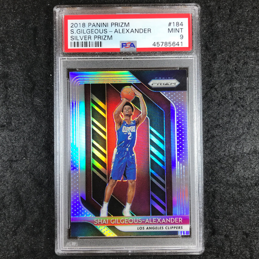 2018 Prizm SHAI GILGEOUS-ALEXANDER Rookie Silver #184 PSA 9 (641)
