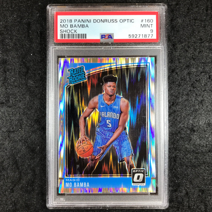2018 Panini Donruss Optic MO BAMBA Rated Rookie Shock #160 PSA 9 (877)