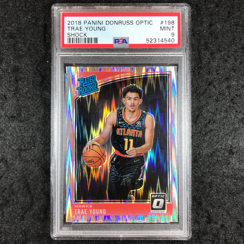 2018 Optic TRAE YOUNG Rated Rookie Shock #198 PSA 9 (540)