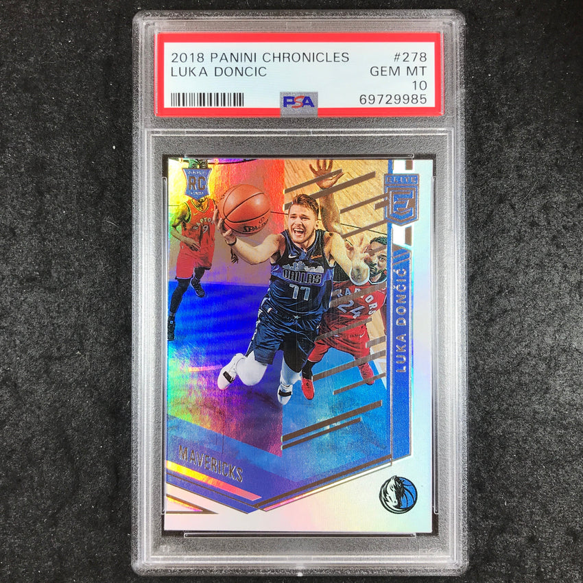 2018 Chronicles LUKA DONCIC Rookie Elite Base #278 PSA 10 (985)