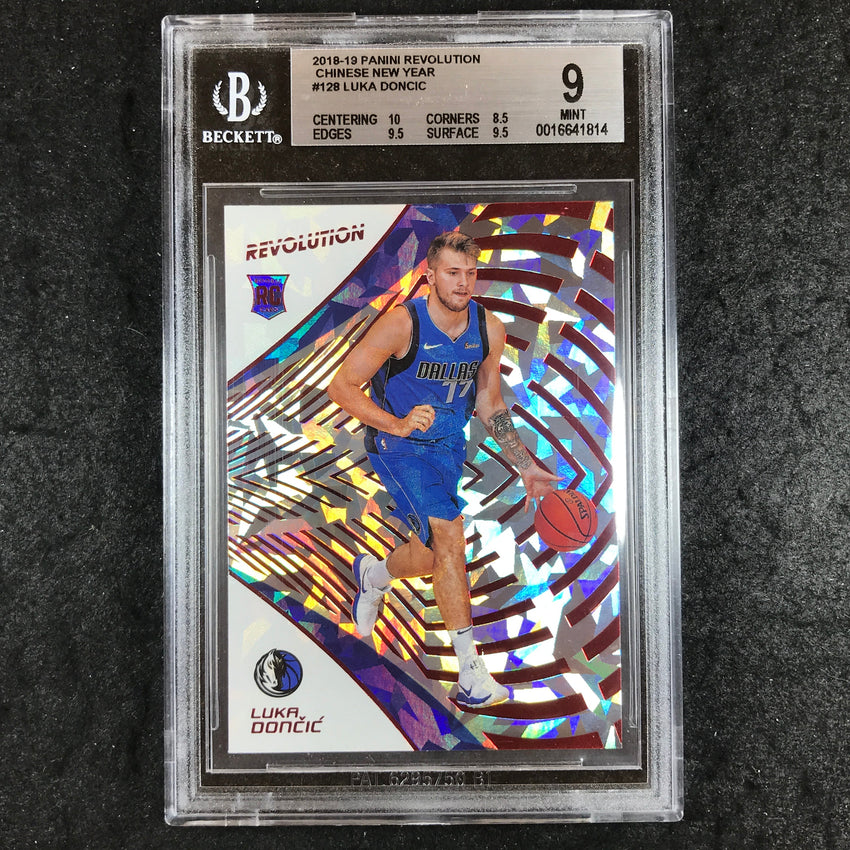 2018 Panini Revolution LUKA DONCIC Chinese New Year #128 BGS 9 (814)