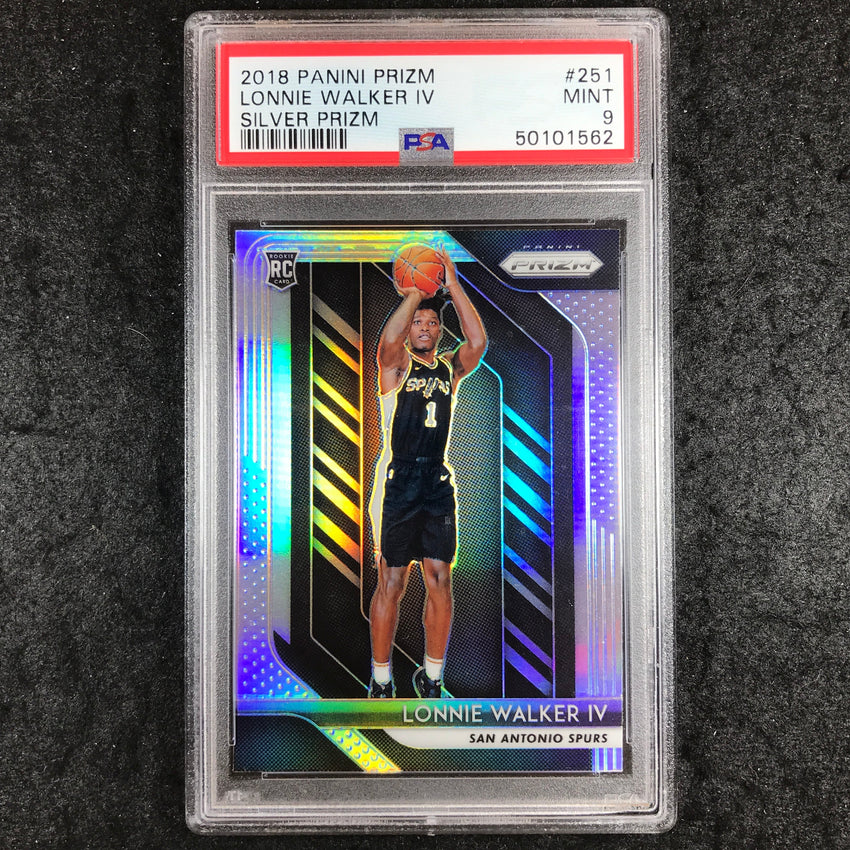 2018 Prizm LONNIE WALKER IV Rookie Silver #251 PSA 9 (562)
