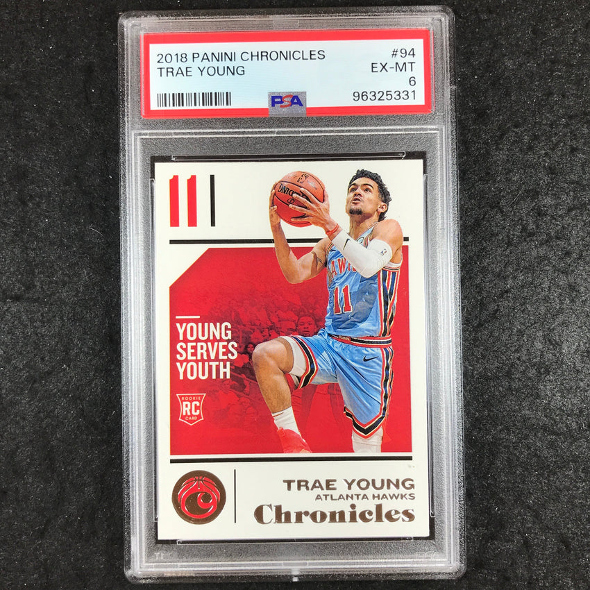 2018 Panini Chronicles TRAE YOUNG Rookie #94 PSA 6 (331)