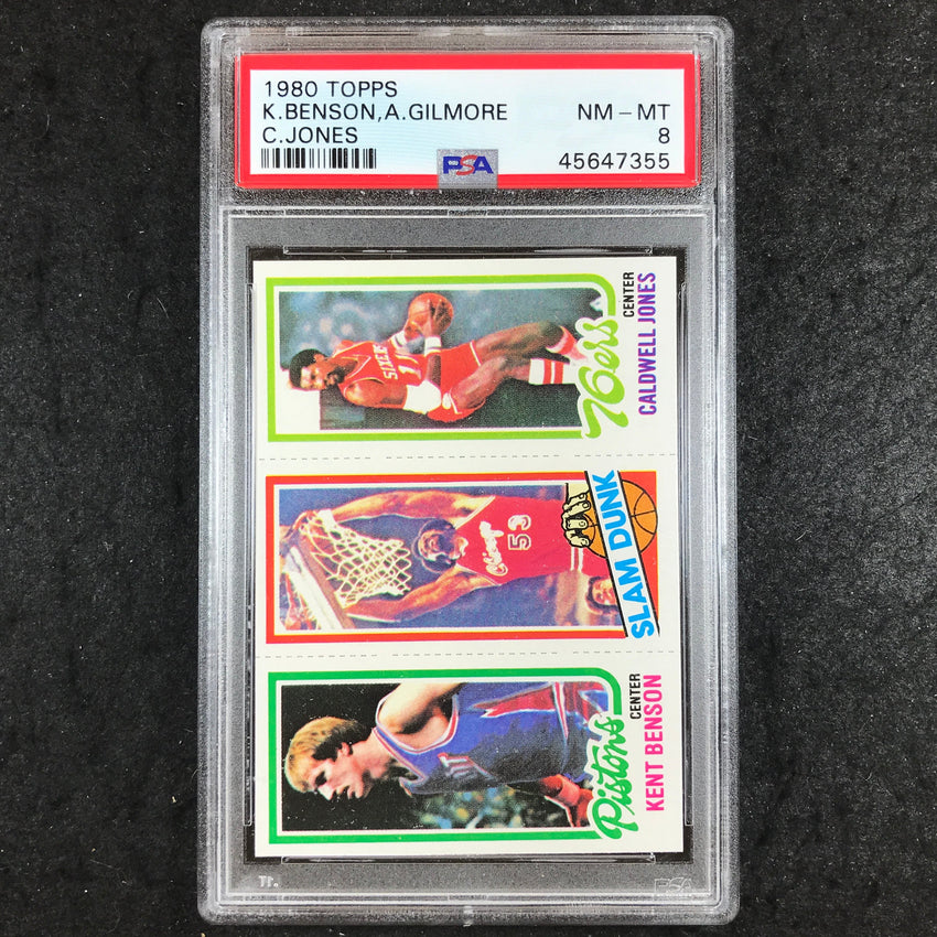 1980 Topps BENSON GILMORE JONES PSA 8 (355)