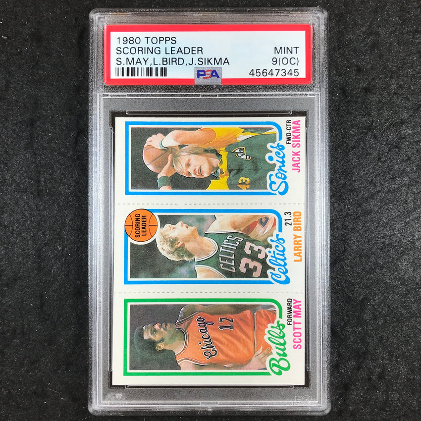 1980 Topps MAY BIRD SIKMA Scoring Leader PSA 9 (OC) (345)