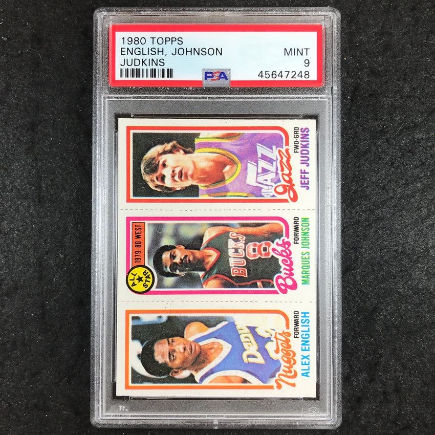 1980 Topps ENGLISH JOHNSON JUDKINS PSA 9 (248)