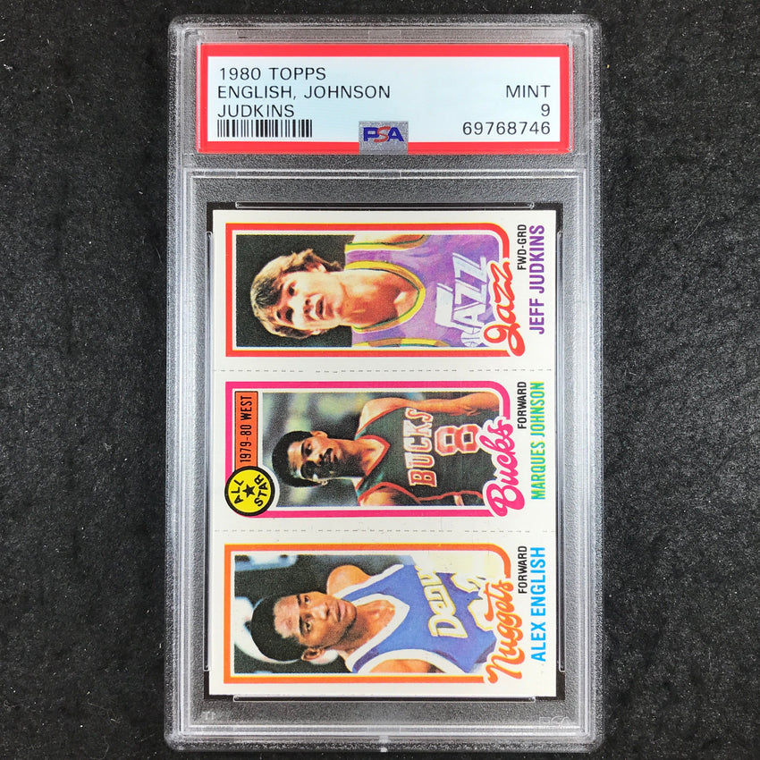 1980 Topps ENGLISH JOHNSON JUDKINS PSA 9 (746)