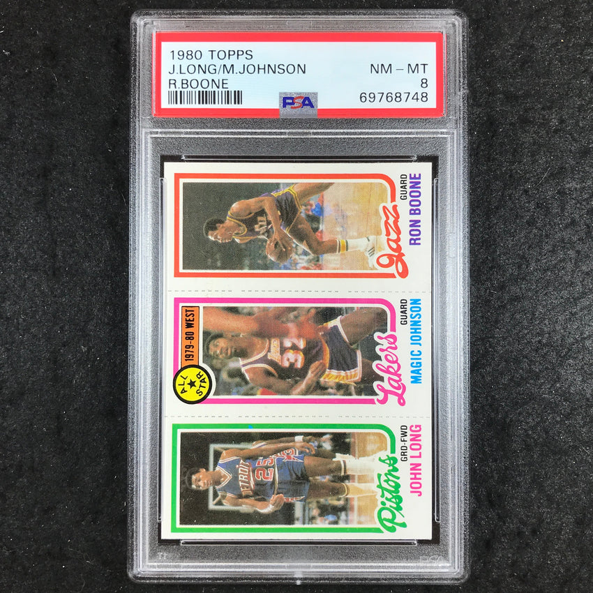 1980 Topps LONG JOHNSON BOONE Base PSA 8 (748)