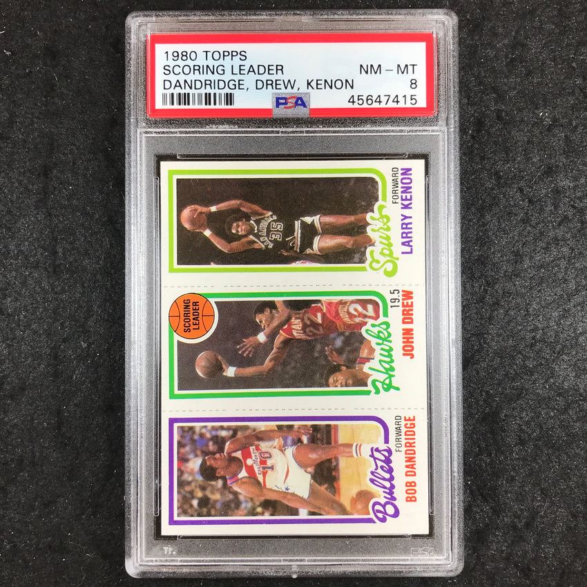 1980 Topps DANDRIDGE DREW KENON Scoring Leader PSA 8 (415)