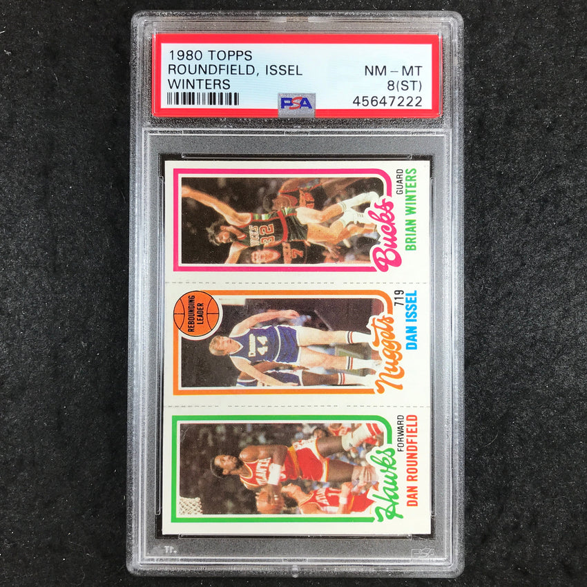 1980 Topps ROUNDFIELD ISSEL WINTERS PSA 8 (ST) (222)
