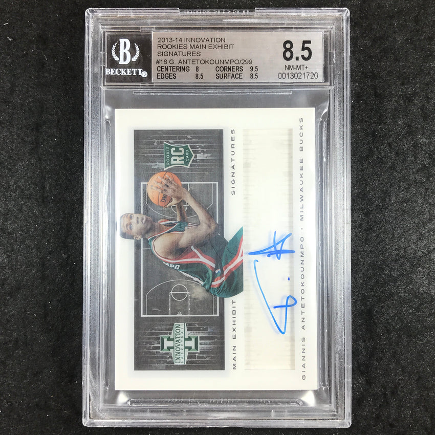 2013 Innovation GIANNIS ANTETOKOUNMPO Rookie Auto 208/299 BGS 8.5 (720)