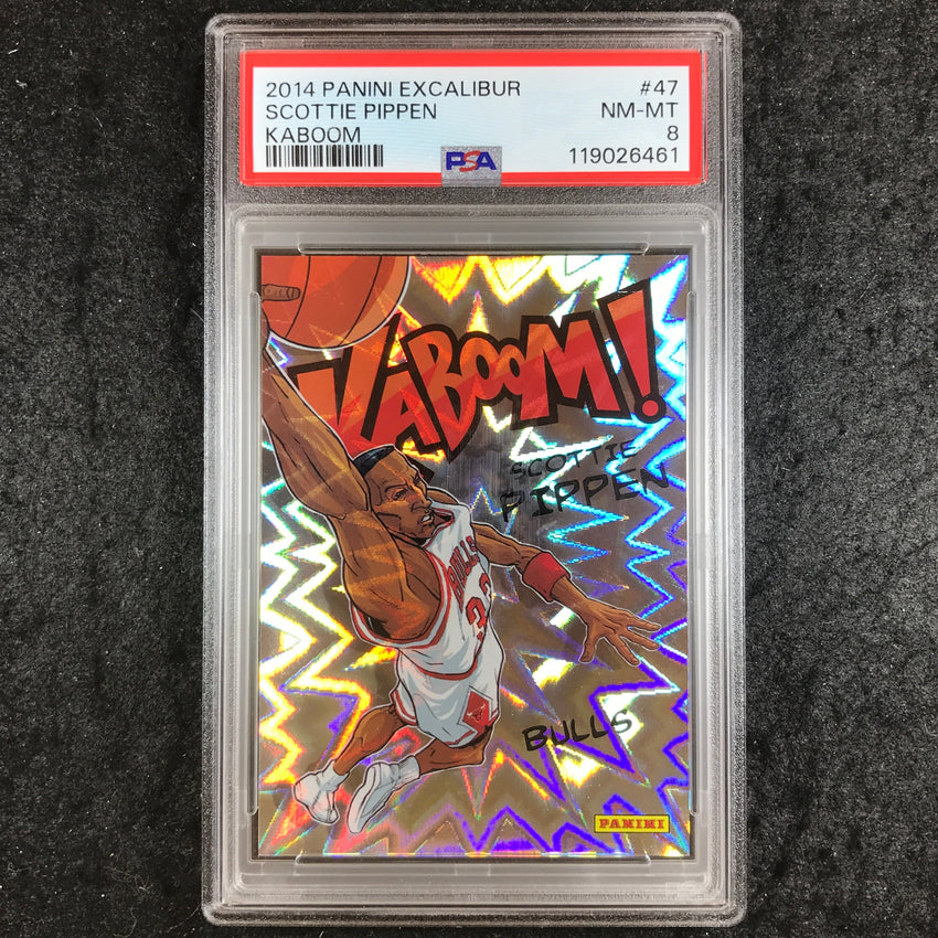 2014 Panini Excalibur SCOTTIE PIPPEN Kaboom! #47 PSA 8 (461)