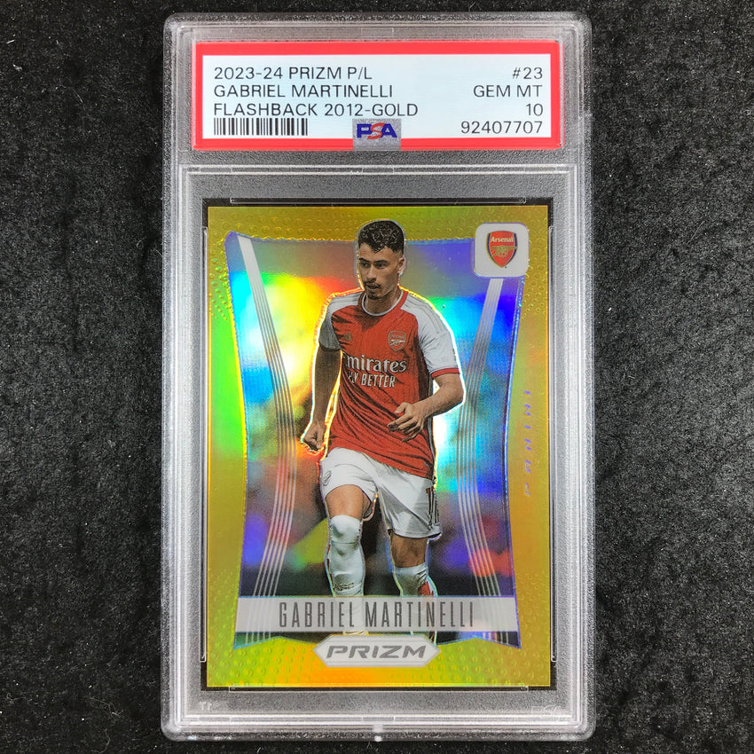 2023-24 Panini GABRIEL MARTINELLI Flashback 2012 Gold 7/10 #23 PSA 10 (707)