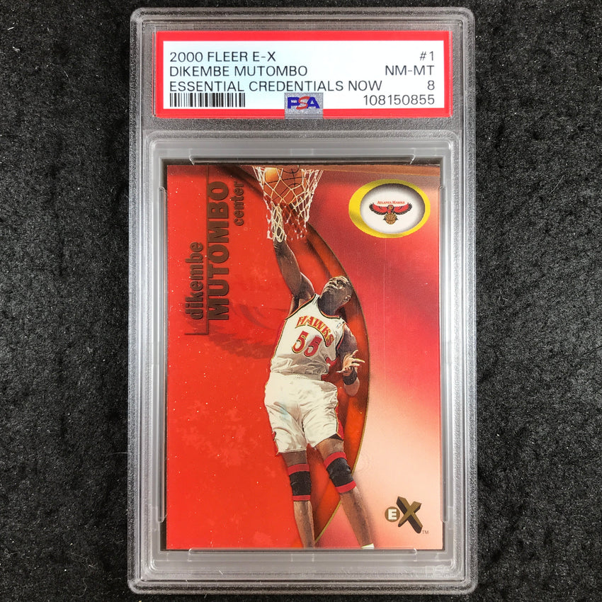 2000 Fleer E-X DIKEMBE MUTOMBO Essential Credentials Now 11/201 #1 PSA 8 (855)