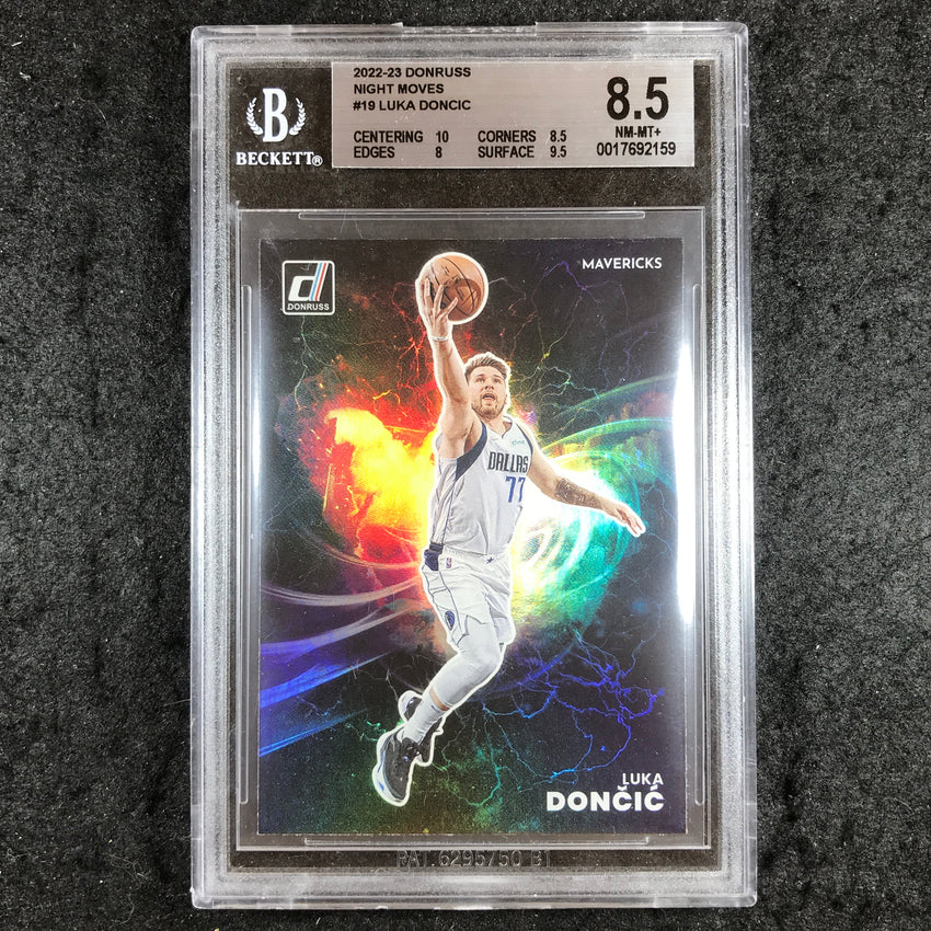 2022 Donruss LUKA DONCIC Night Moves #19 BGS 8.5 (159)