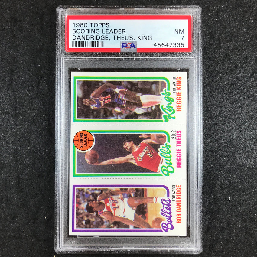 1980 Topps DANDRIDGE THEUS KING Scoring Leader PSA 7 (335)