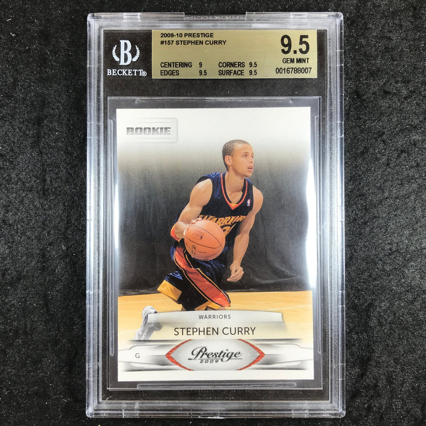2009 Prestige STEPHEN CURRY Rookie Base #157 BGS 9.5 (007)