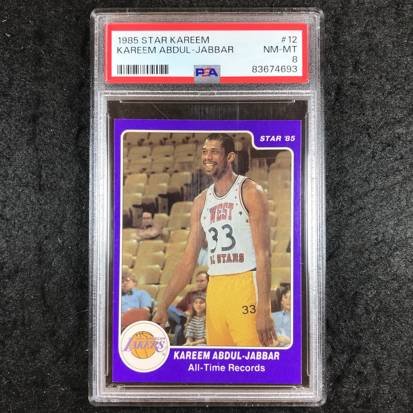1985 Star KAREEM ABDUL-JABBAR Base #12 PSA 8 (693)