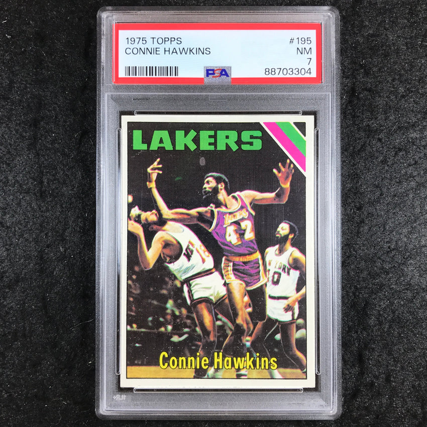 1975 Topps CONNIE HAWKINS Base #195 PSA 7 (304)