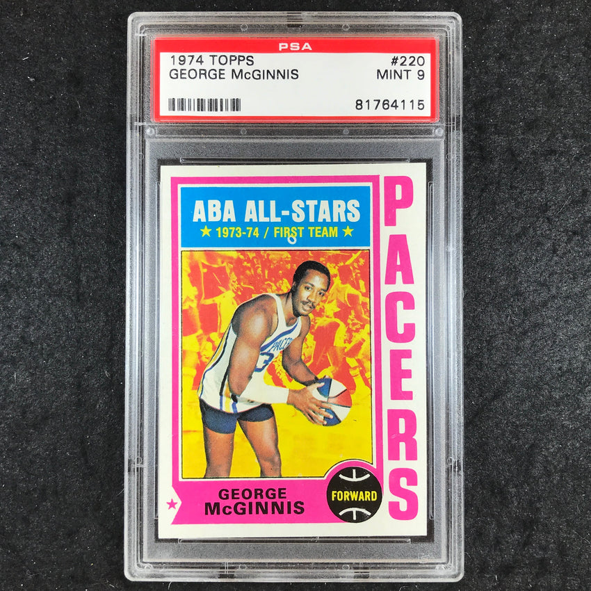 1974 Topps GEORGE MCGINNIS Base #220 PSA 9 (115)