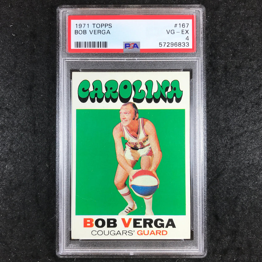 1971 Topps BOB VERGA Base #167 PSA 4 (833)