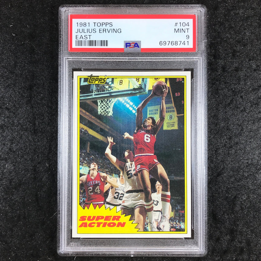 1981 Topps JULIUS ERVING East #104 PSA 9 (741)