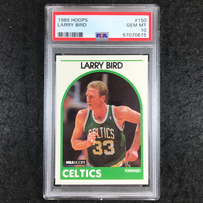 1989 Hoops LARRY BIRD Base #150 PSA 10 (675)