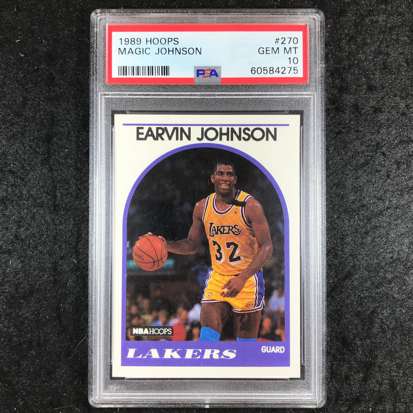 1989 Hoops MAGIC JOHNSON Base #270 PSA 10 (275)