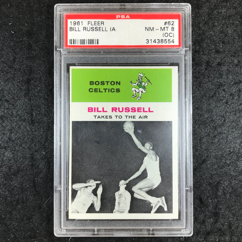 1961 Fleer BILL RUSSELLl In Action #62 PSA 8 (554)