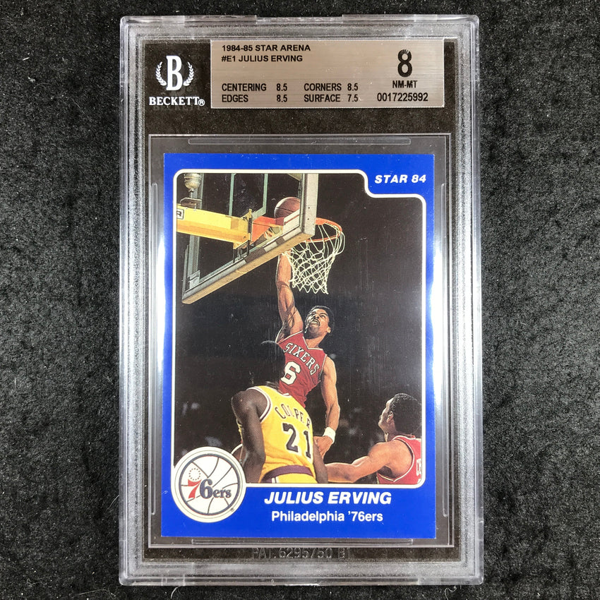 1984 Star Arena JULIUS ERVING #1 BGS 8 (992)