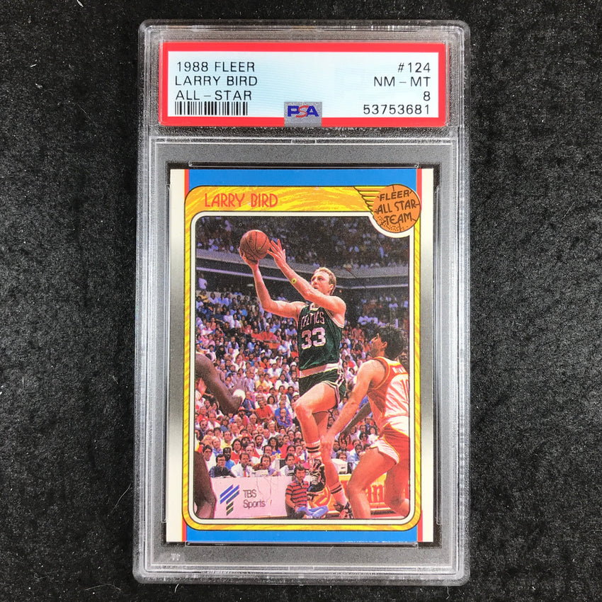 1988 Fleer LARRY BIRD All-Star #124 PSA 8 (681)
