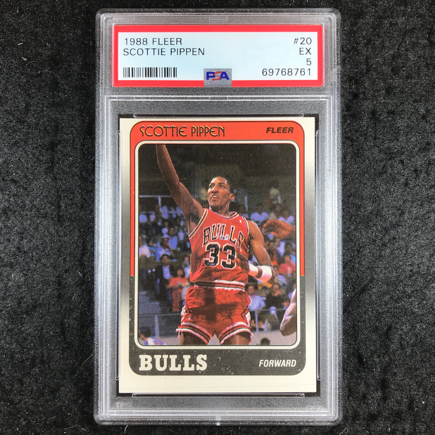 1988 Fleer SCOTTIE PIPPEN Base #20 PSA 5 (761)