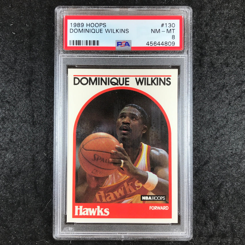 1989 Hoops DOMINIQUE WILKINS Base #130 PSA 8 (809)