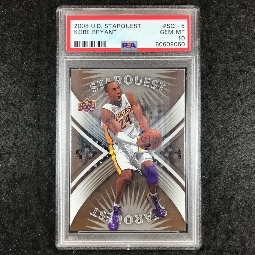 2008 Upper Deck Starquest KOBE BRYANT Base #SQ-5 PSA 10 (060)