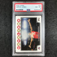 2008 Topps LEBRON JAMES Base #23 PSA 8 (200)