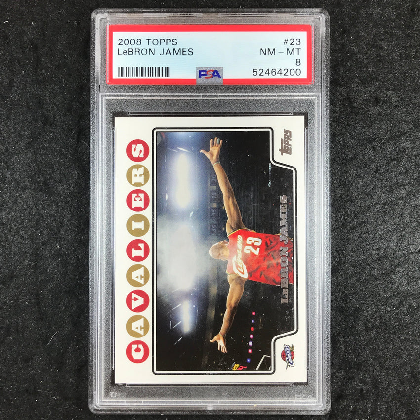 2008 Topps LEBRON JAMES Base #23 PSA 8 (200)