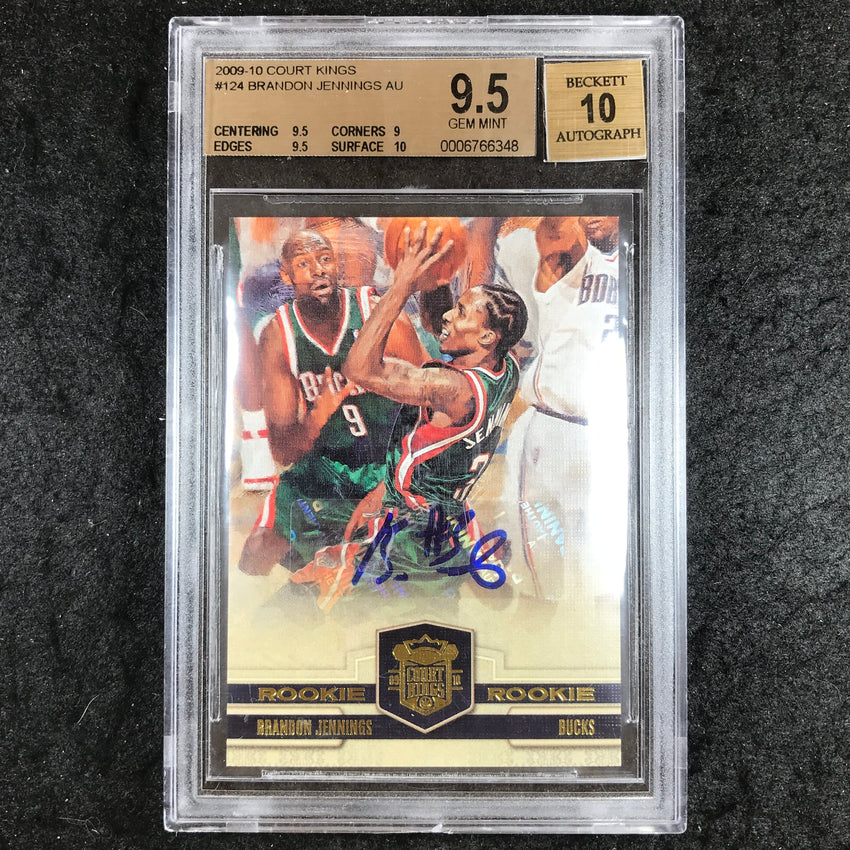 2009 Court Kings BRANDON JENNINGS Rookie Auto 269/649 #124 BGS 9.5/10 (348)
