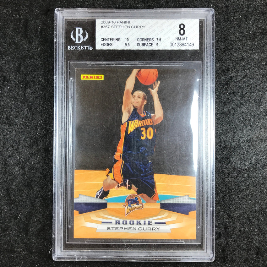 2009 Panini STEPHEN CURRY Rookie #357 BGS 8 (149)