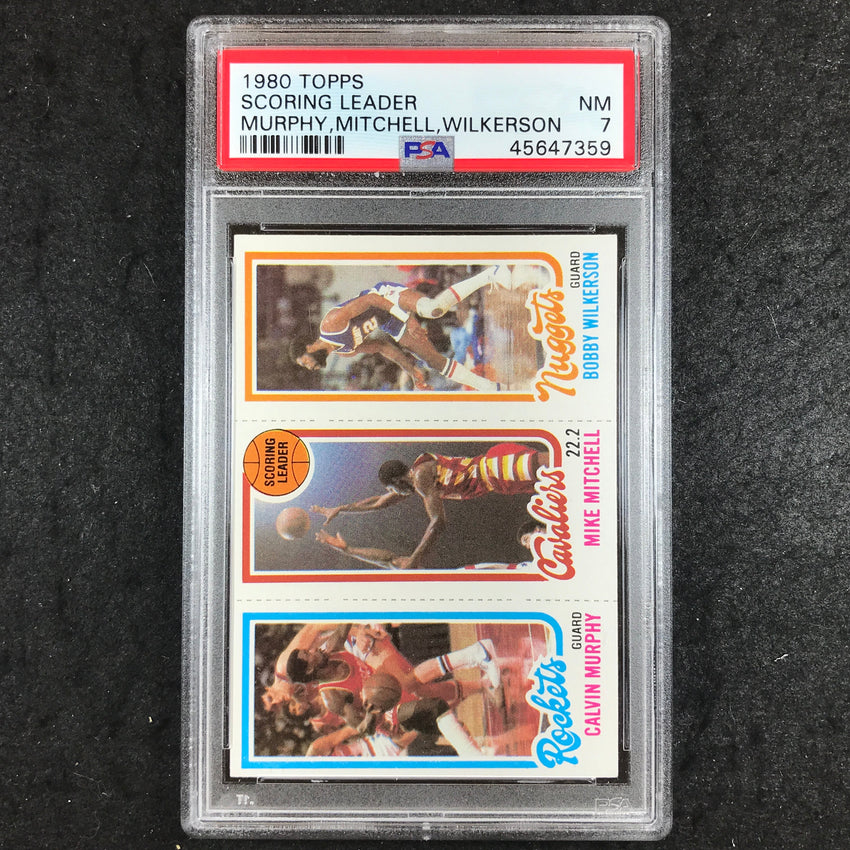 1980 Topps MURPHY MITCHELL WILKERSON Scoring Leader PSA 7 (359)