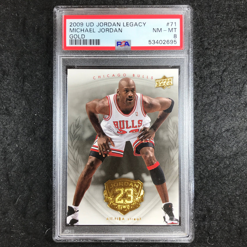 2009 Upper Deck MICHAEL JORDAN Gold #71 PSA 8 (695)