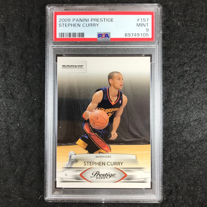 2009 Prestige STEPHEN CURRY Rookie Base #157 PSA 9 (105)