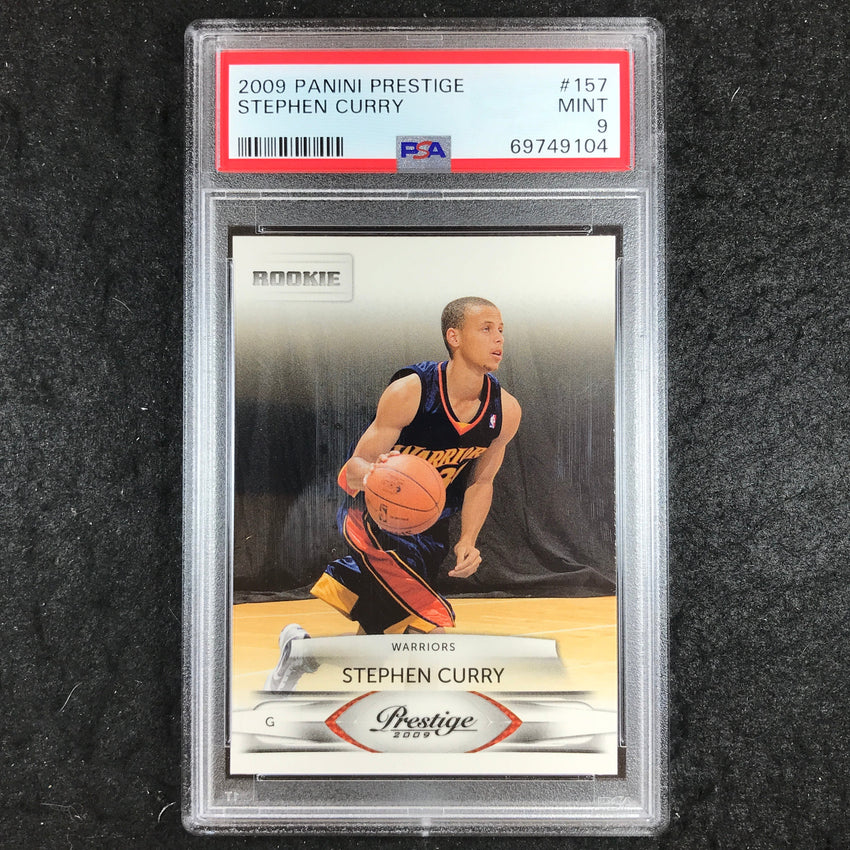 2009 Prestige STEPHEN CURRY Rookie Base #157 PSA 9 (104)